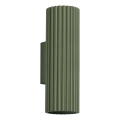 Wandleuchte KARBON 2xGU10/10W/230V grün