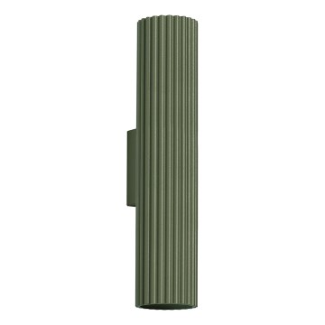 Wandleuchte KARBON 2xGU10/10W/230V grün