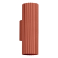 Wandleuchte KARBON 2xGU10/10W/230V rot