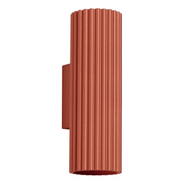 Wandleuchte KARBON 2xGU10/10W/230V rot