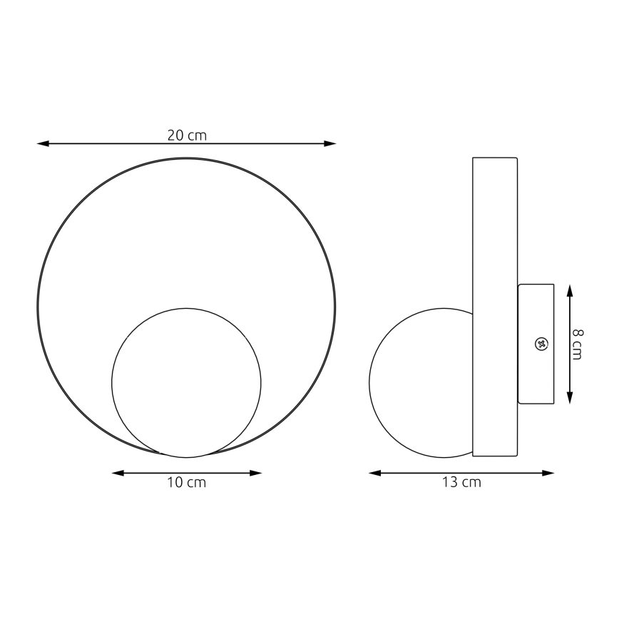 Wandleuchte KIDO 1xG9/8W/230V, beige