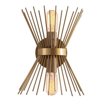 Wandleuchte KIRPI 2xE27/40W/230V gold