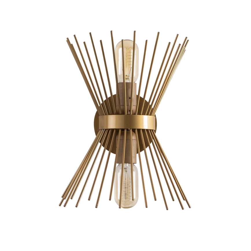 Wandleuchte KIRPI 2xE27/40W/230V gold