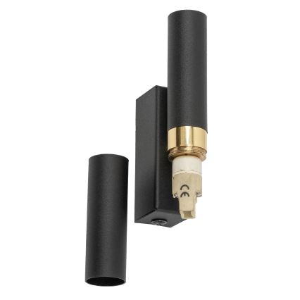 Wandleuchte LAGOS 2xG9/3W/230V schwarz/golden
