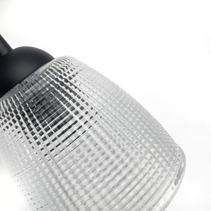 Wandleuchte LEANDRA 1xE27/15W/230V Eiche/Schwarz