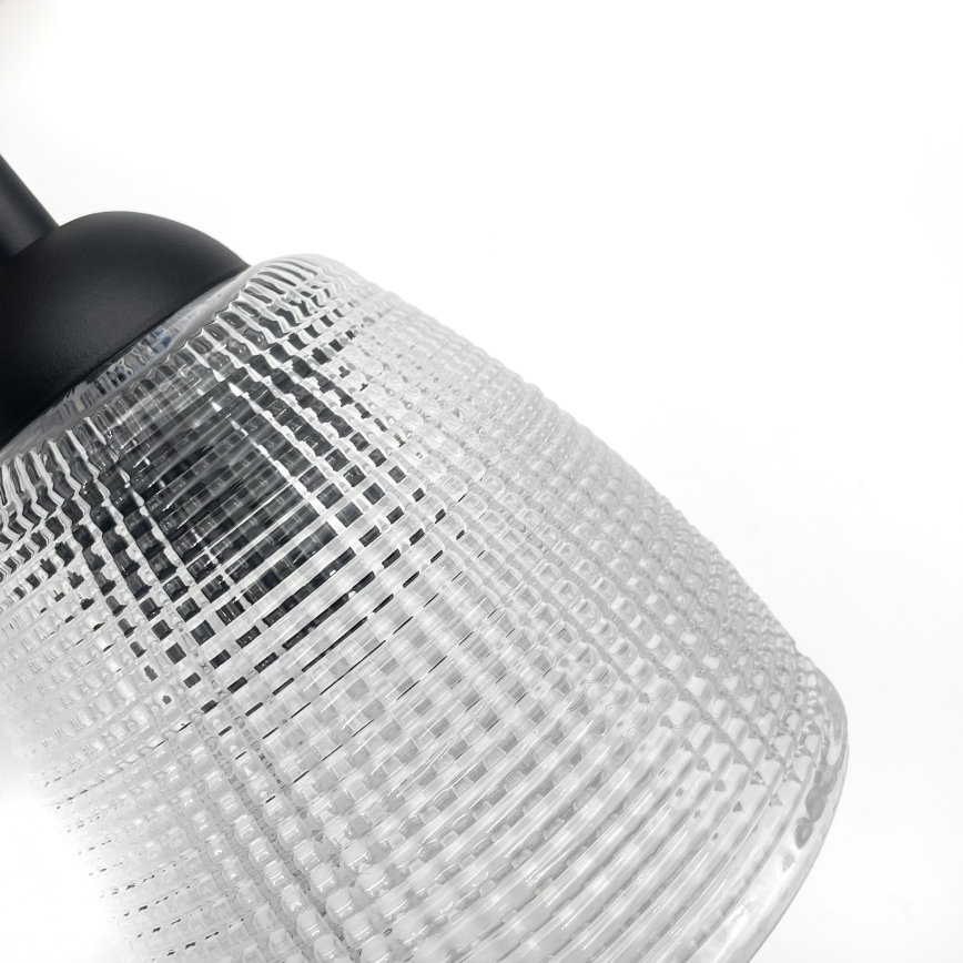 Wandleuchte LEANDRA 1xE27/15W/230V Eiche/Schwarz