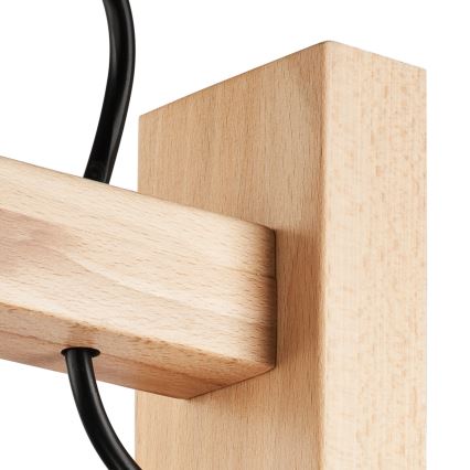 Wandleuchte LEON 1xE27/60W/230V Buche