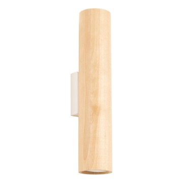 Wandleuchte LINO 2xGU10/10W/230V Buche