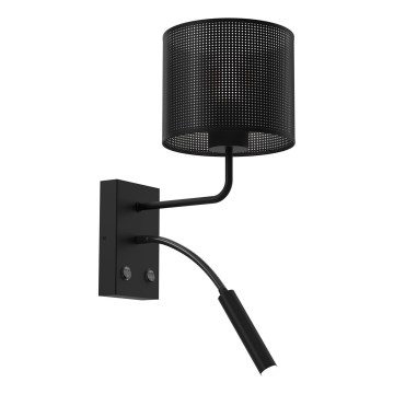 Wandleuchte LOFT SHADE 1xE27/60W+1xG9/8W/230V schwarz