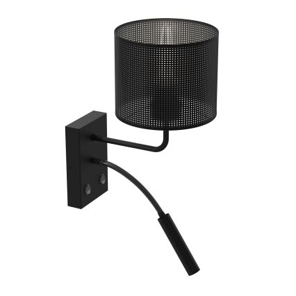 Wandleuchte LOFT SHADE 1xE27/60W+1xG9/8W/230V schwarz