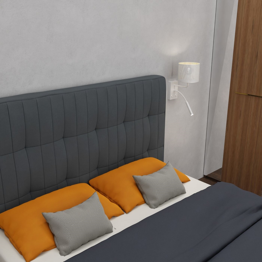 Wandleuchte LOFT SHADE 1xE27/60W+1xG9/8W/230V weiß/gold