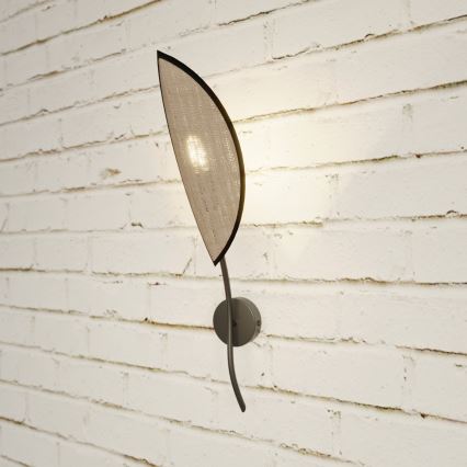 Wandleuchte LOTUS 1xE14/10W/230V schwarz/beige