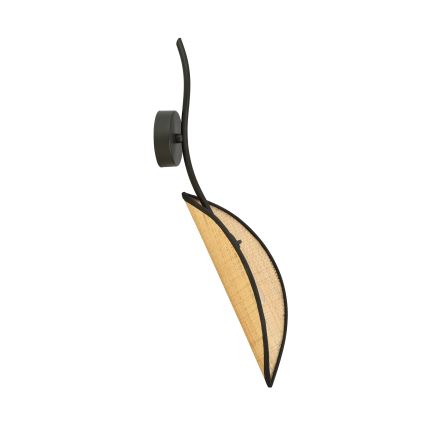 Wandleuchte LOTUS 1xE14/10W/230V schwarz/beige