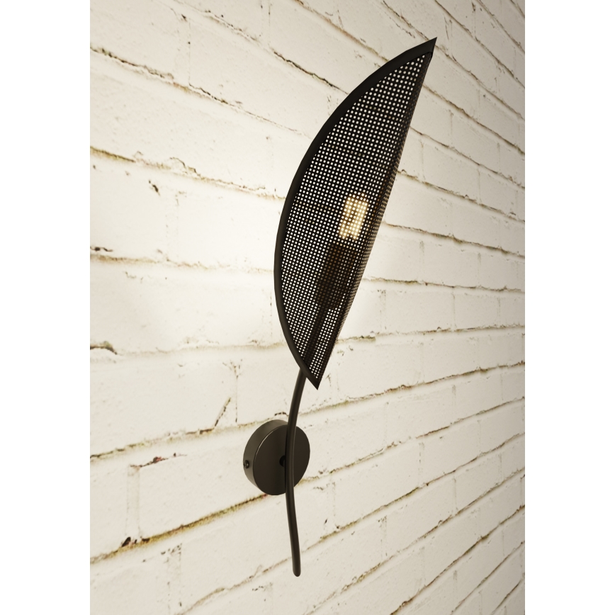 Wandleuchte LOTUS 1xE14/10W/230V schwarz/golden