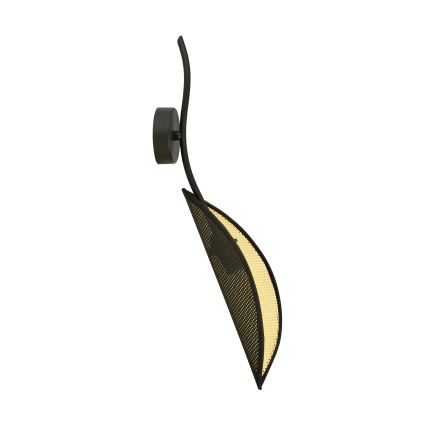 Wandleuchte LOTUS 1xE14/10W/230V schwarz/golden