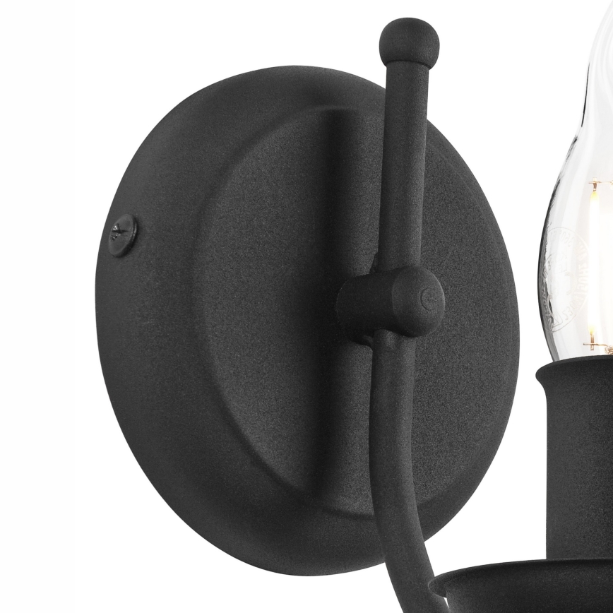 Wandleuchte LUCY 1xE14/60W/230V schwarz