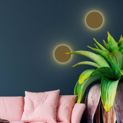 Wandleuchte LUNA 2xG9/8W/230V Ø 20 cm goldfarben