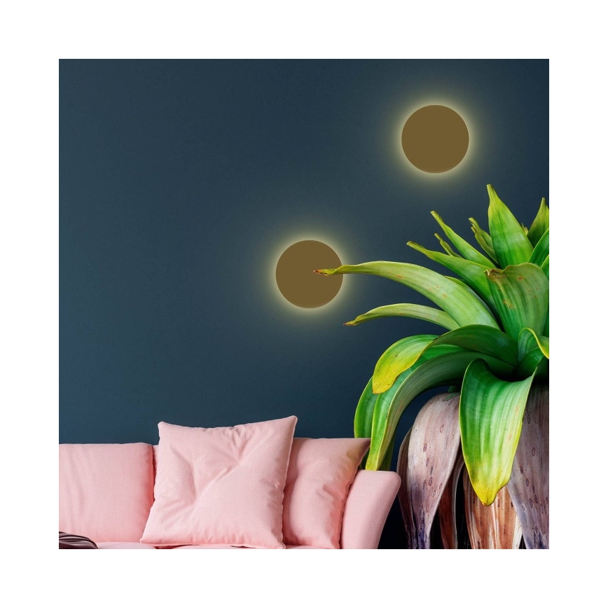 Wandleuchte LUNA 2xG9/8W/230V Ø 20 cm goldfarben