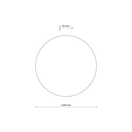 Wandleuchte LUNA 4xG9/8W/230V d 40 cm schwarz