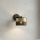 Wandleuchte LUX 1xE27/15W/230V schwarz/gold