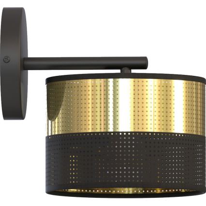 Wandleuchte LUX 1xE27/15W/230V schwarz/gold