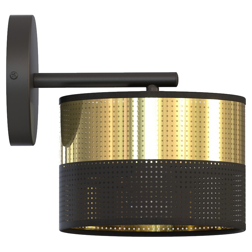Wandleuchte LUX 1xE27/15W/230V schwarz/gold