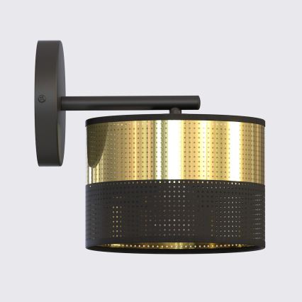 Wandleuchte LUX 1xE27/15W/230V schwarz/gold