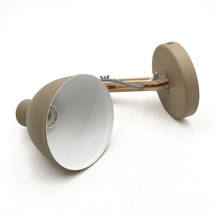 Wandleuchte MARCELLO 1xE27/15W/230V beige