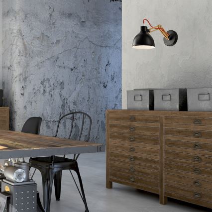 Wandleuchte MARCELLO 1xE27/60W/230V Buche