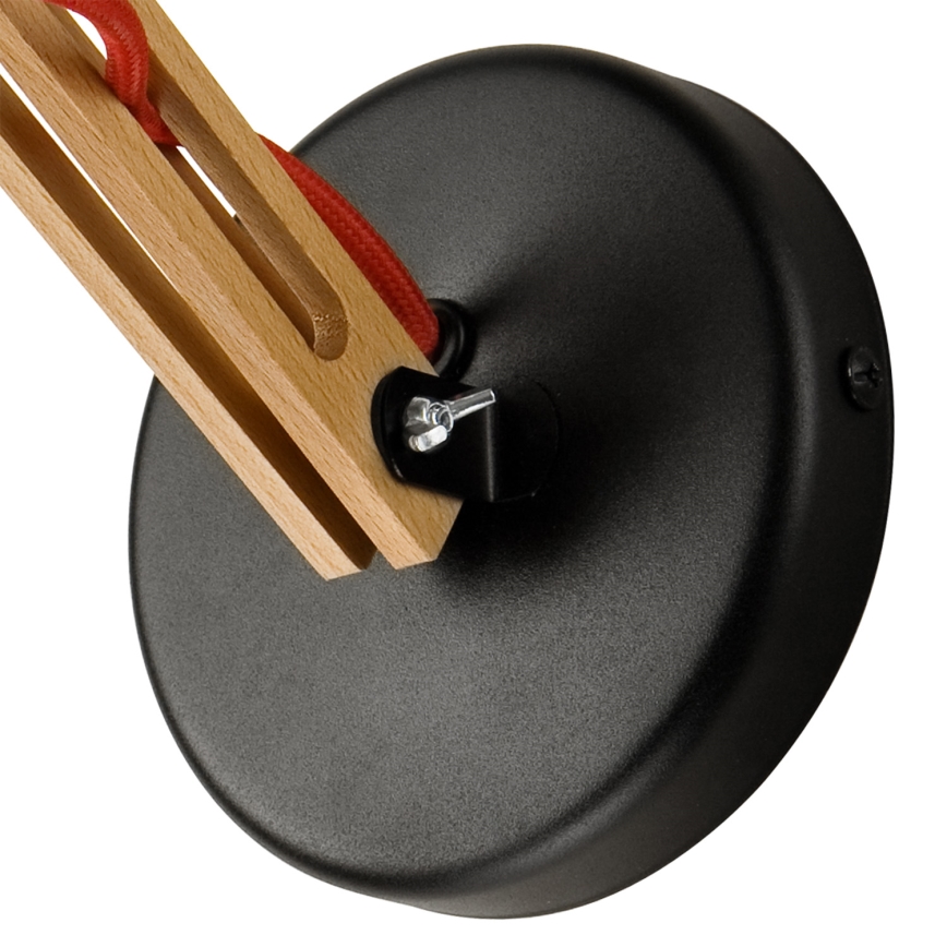 Wandleuchte MARCELLO 1xE27/60W/230V Buche