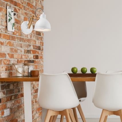 Wandleuchte MARCELLO 1xE27/60W/230V Buche