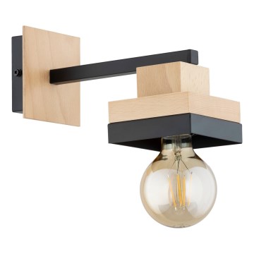 Wandleuchte MIKO 1xE27/15W/230V schwarz/beige