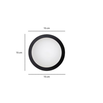 Wandleuchte MINERVA 1xE14/10W/230V schwarz