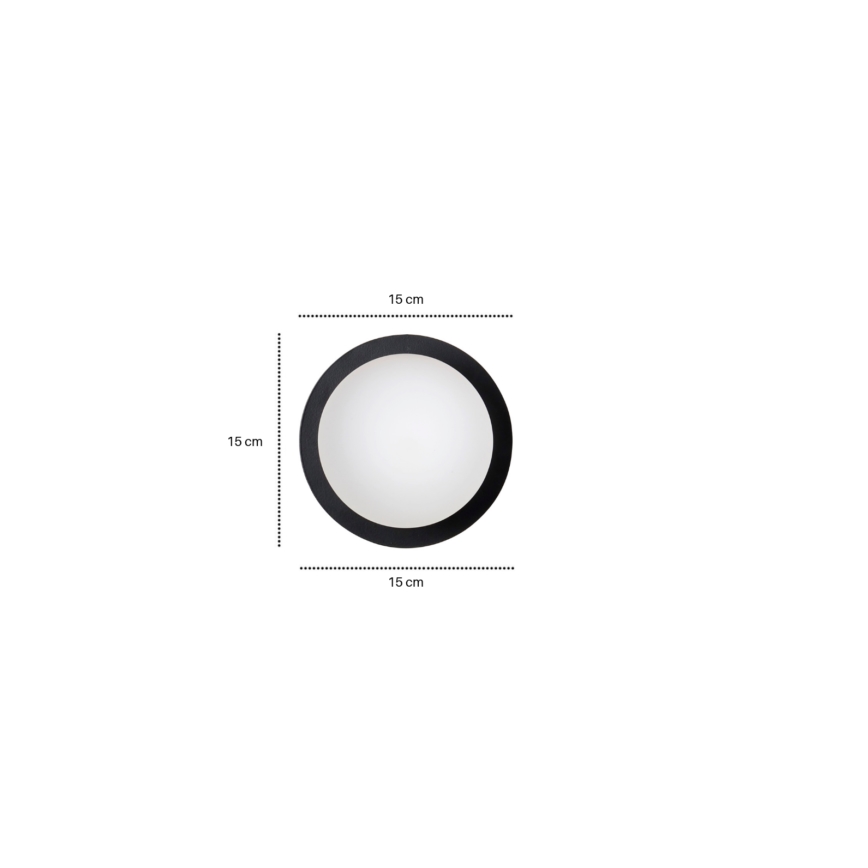 Wandleuchte MINERVA 1xE14/10W/230V schwarz