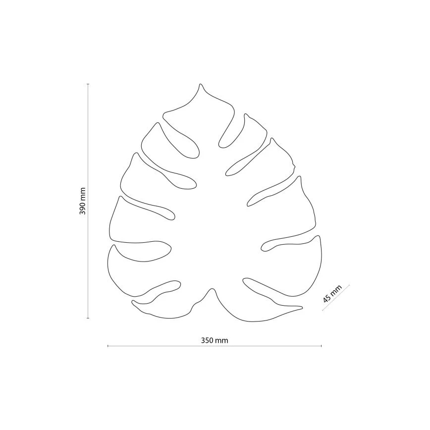 Wandleuchte MONSTERA 3xG9/6W/230V schwarz