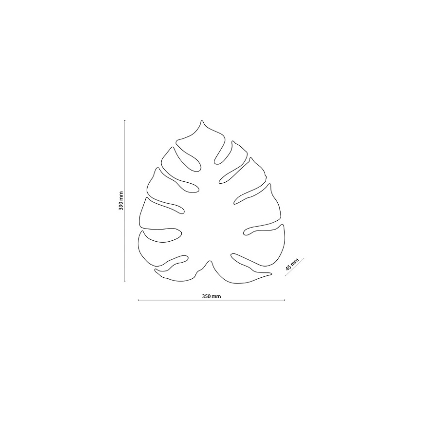 Wandleuchte MONSTERA 3xG9/8W/230V goldfarben
