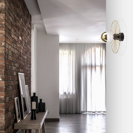 Wandleuchte MONTANA 1xE27/15W/230V d 30 cm golden