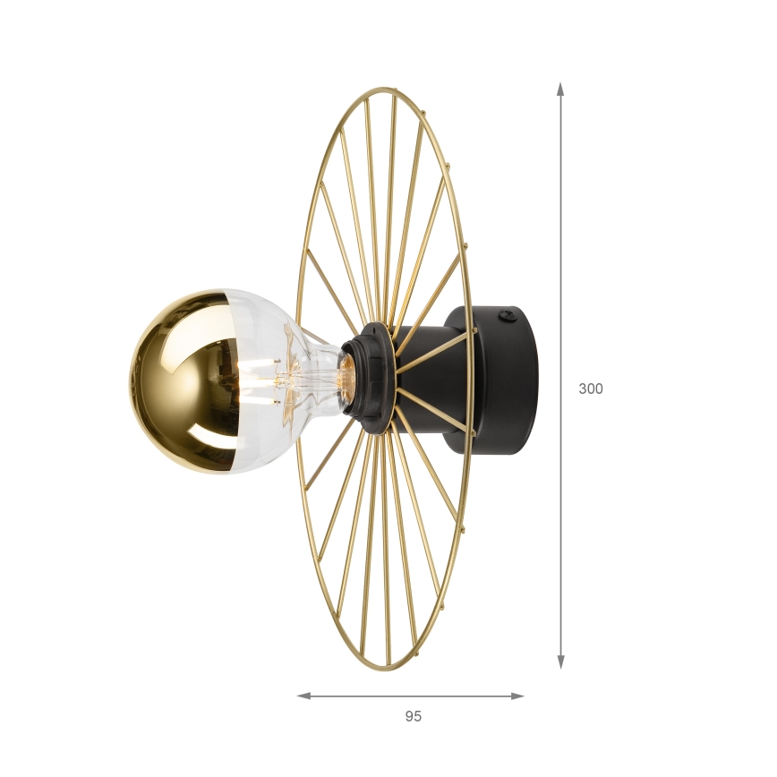 Wandleuchte MONTANA 1xE27/15W/230V d 30 cm golden