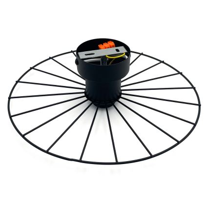 Wandleuchte MONTANA 1xE27/15W/230V d 30 cm schwarz