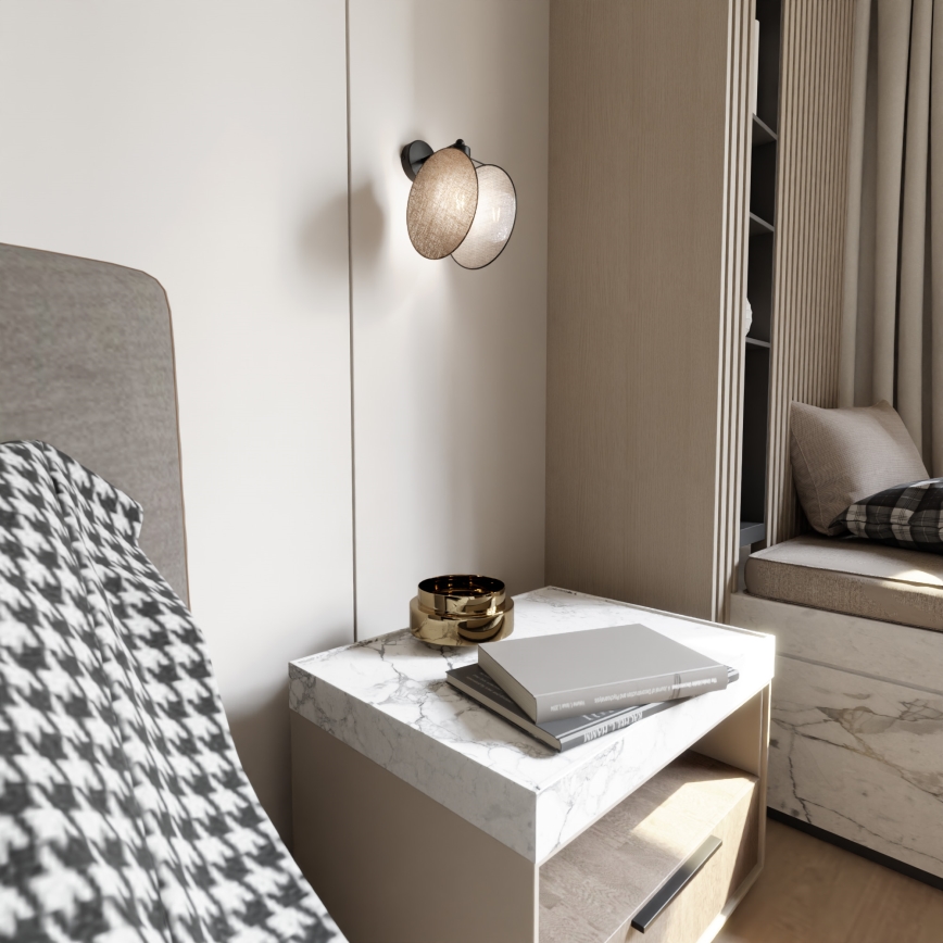 Wandleuchte MOTIF 1xE14/10W/230V beige