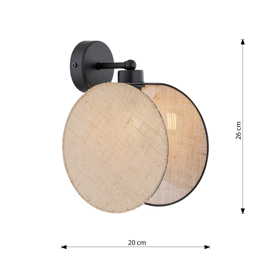 Wandleuchte MOTIF 1xE14/10W/230V beige