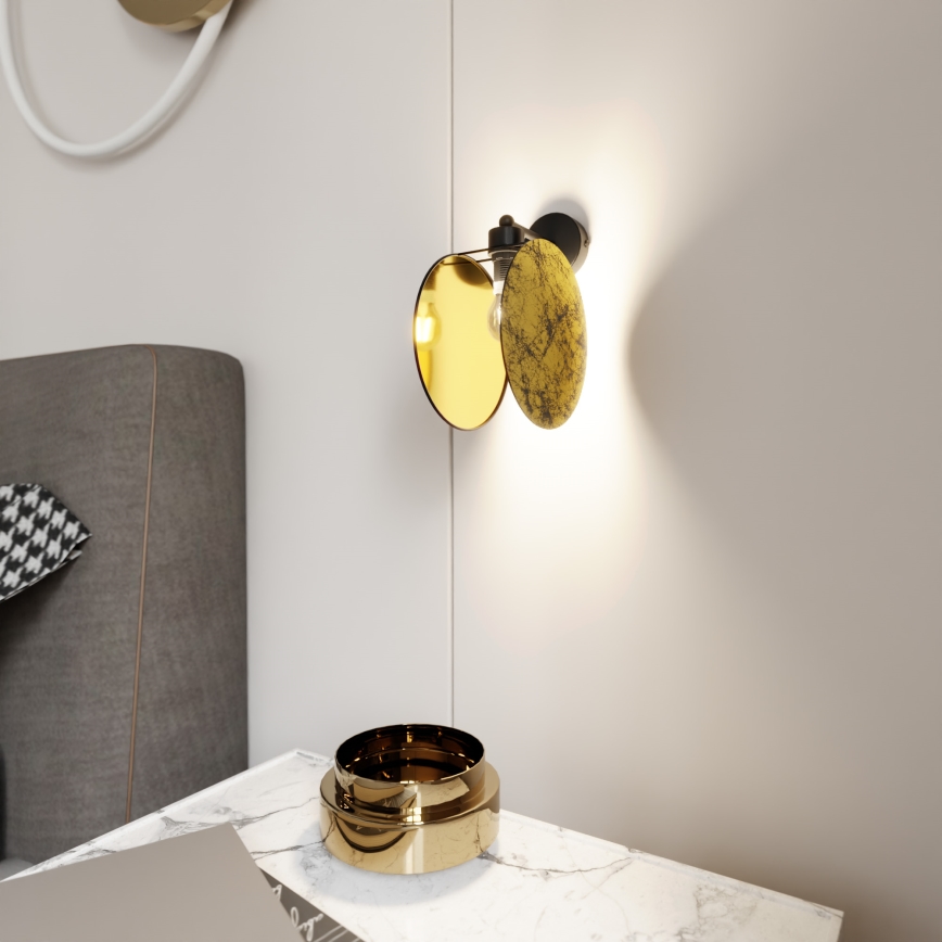 Wandleuchte MOTIF 1xE27/15W/230V golden