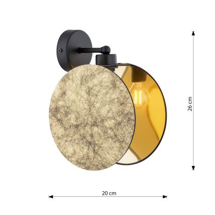 Wandleuchte MOTIF 1xE27/15W/230V golden