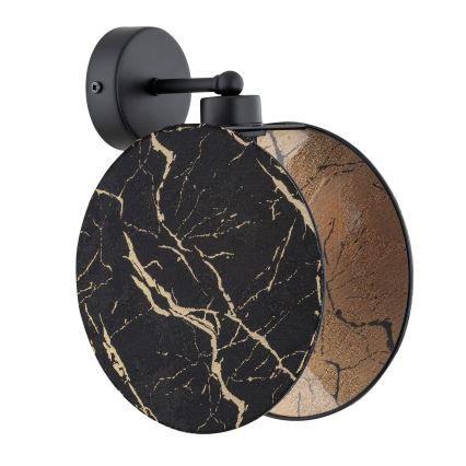 Wandleuchte MOTIF 1xE27/15W/230V schwarz/golden