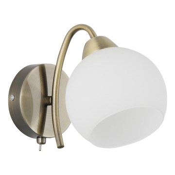 Wandleuchte NESTOR 1xE27/40W/230V Messing