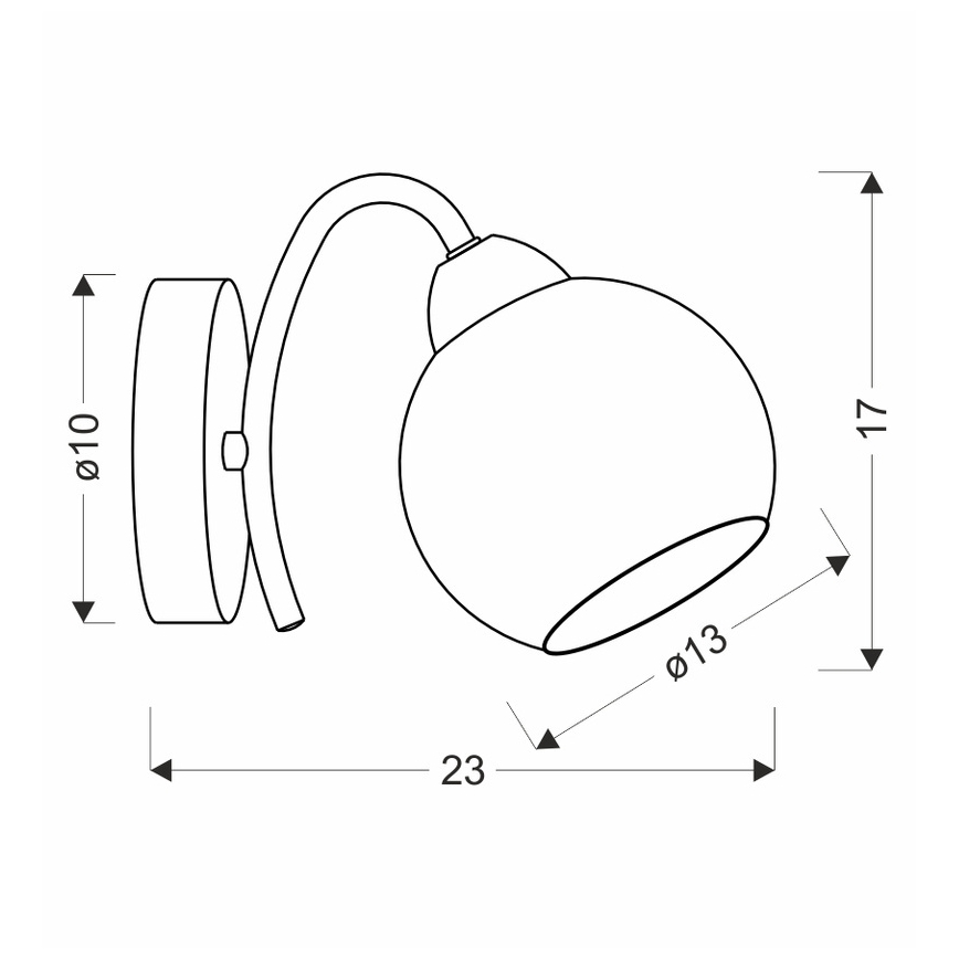 Wandleuchte NESTOR 1xE27/40W/230V Messing