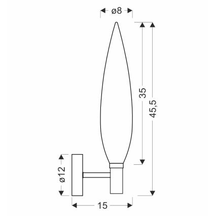 Wandleuchte NORDIC 1xG9/5W/230V schwarz/transparent