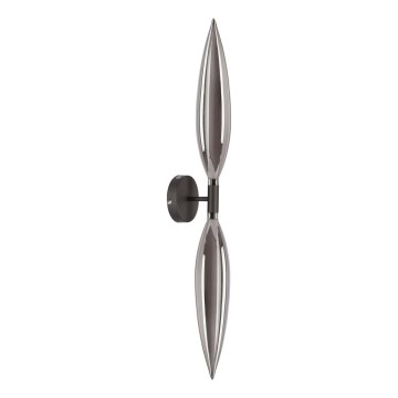 Wandleuchte NORDIC 2xG9/5W/230V schwarz/rauchgrau