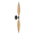 Wandleuchte NORDIC 2xG9/5W/230V schwarz/rauchiges Beige