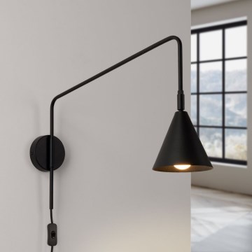 Wandleuchte NOX 1xE14/10W/230V schwarz